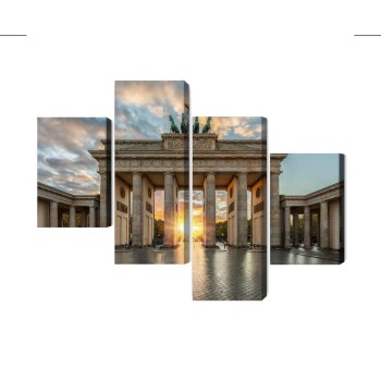 Mehrteiliges Bild Brandenburger Tor In Berlin