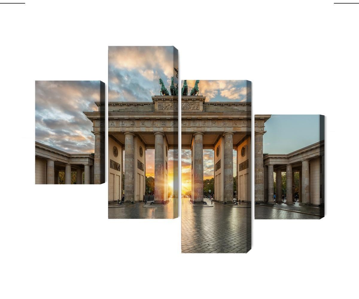 Mehrteiliges Bild Brandenburger Tor In Berlin