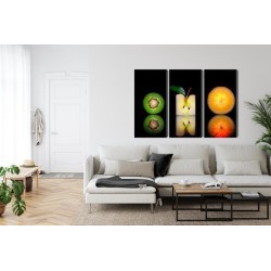 Mehrteiliges Bild Fruchthälften