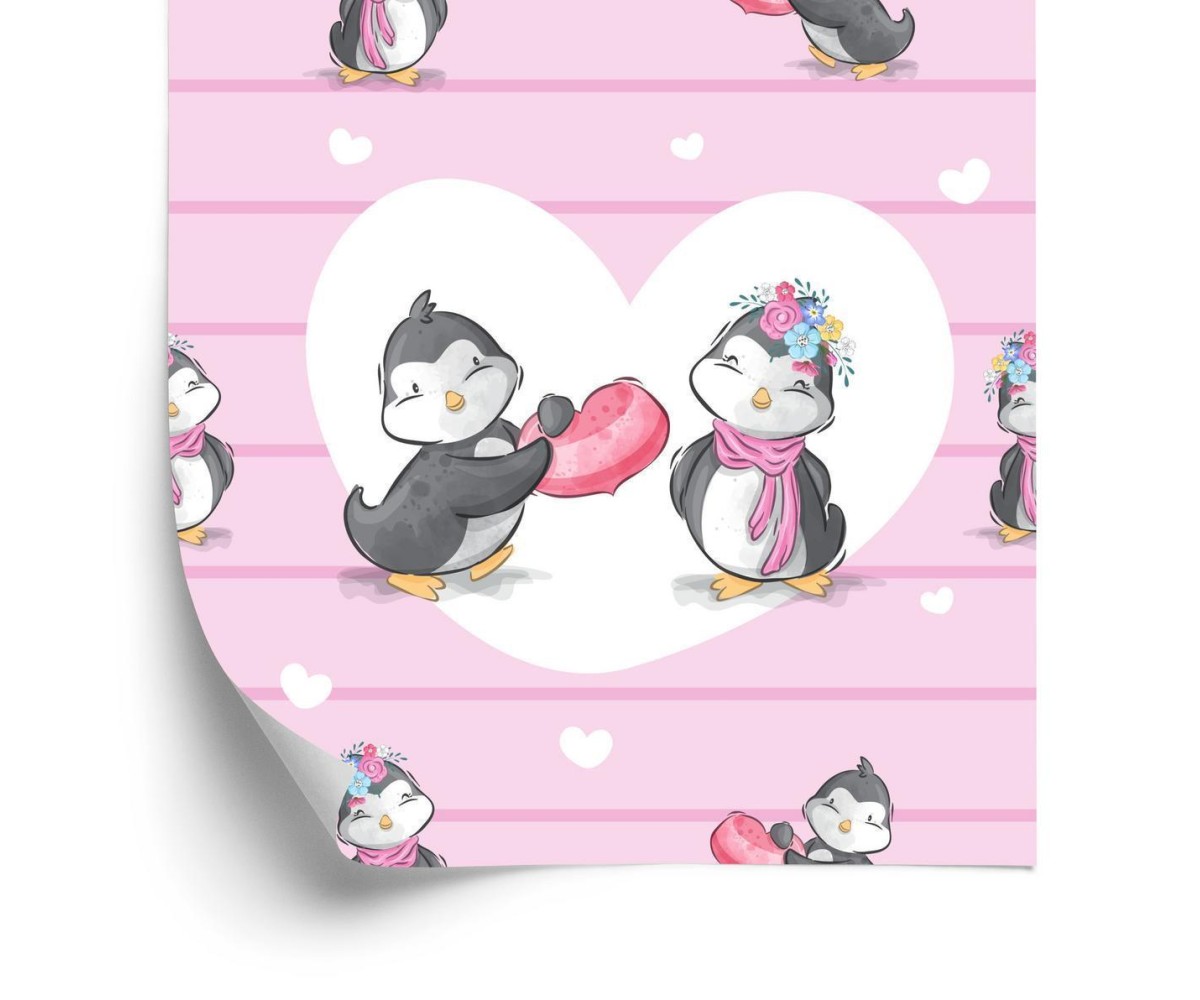Tapete Verliebte Pinguine