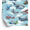 Tapete Märchenhafte Flugzeuge Und Helikopter