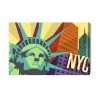 Leinwandbild Buntes New York Im Retro-Stil