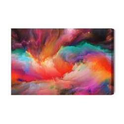Leinwandbild Abstrakte Bunte Strudel