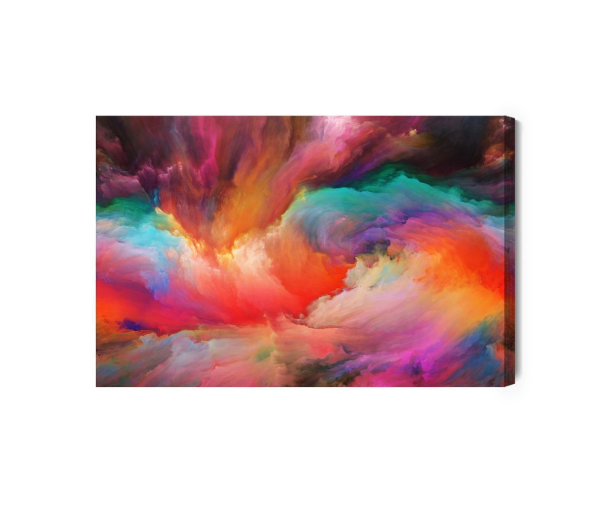 Leinwandbild Abstrakte Bunte Strudel