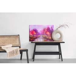 Leinwandbild Abstrakter Rosa Park