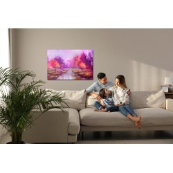 Leinwandbild Abstrakter Rosa Park