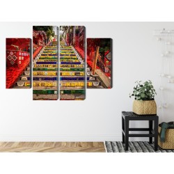 Mehrteiliges Bild Selaron-Treppe Im Historischen Zentrum Von Rio De Janeiro