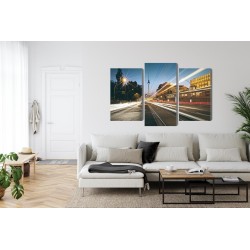 Mehrteiliges Bild Panoramablick Auf Die Straßen Von Berlin
