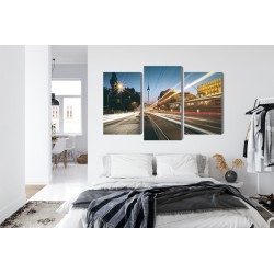 Mehrteiliges Bild Panoramablick Auf Die Straßen Von Berlin