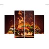 Mehrteiliges Bild Leckere Burger