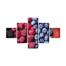 Mehrteiliges Bild Frisches Süßes Obst