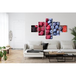 Mehrteiliges Bild Frisches Süßes Obst