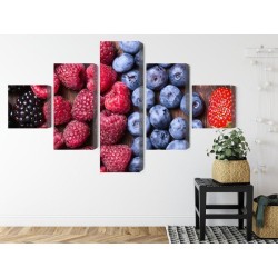 Mehrteiliges Bild Frisches Süßes Obst
