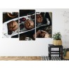 Mehrteiliges Bild Muffins Mit Kirschen
