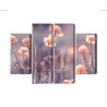 Mehrteiliges Bild Frühlingsblumen 3D