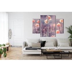 Mehrteiliges Bild Frühlingsblumen 3D
