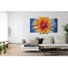 Mehrteiliges Bild Chrysanthemenblume Hautnah 3D