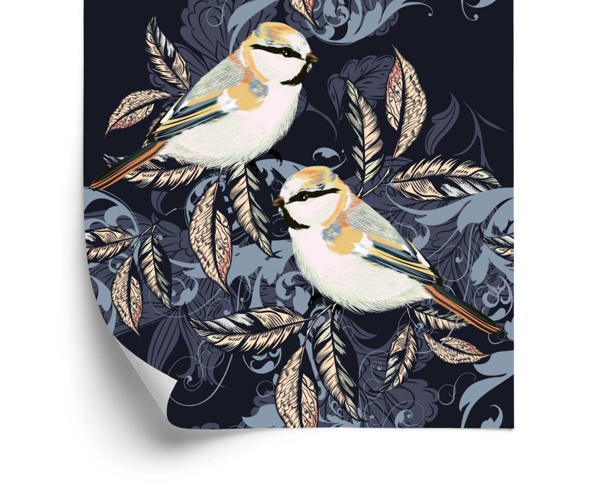 Tapete Bunte Vögel