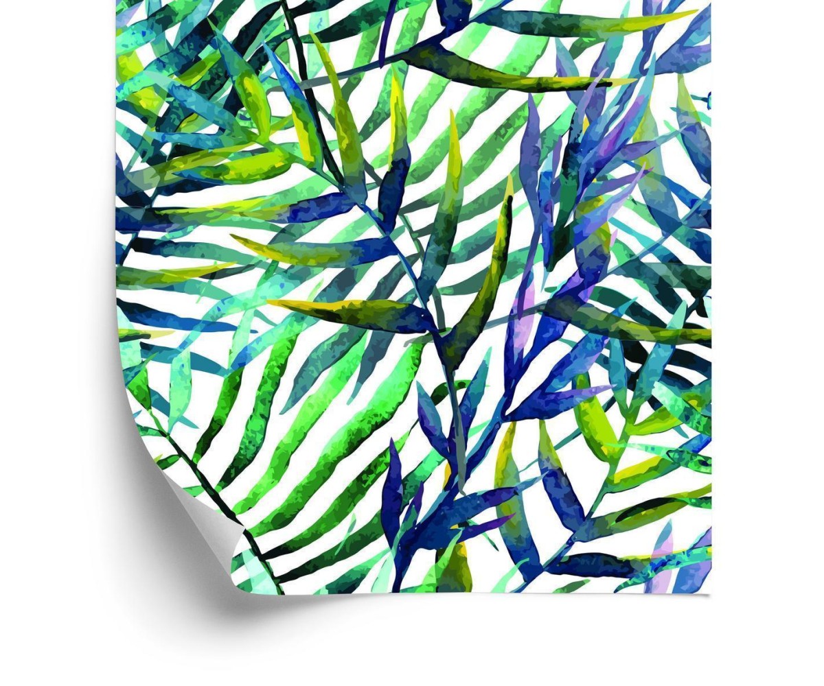 Tapete Palmenblätter - Aquarell