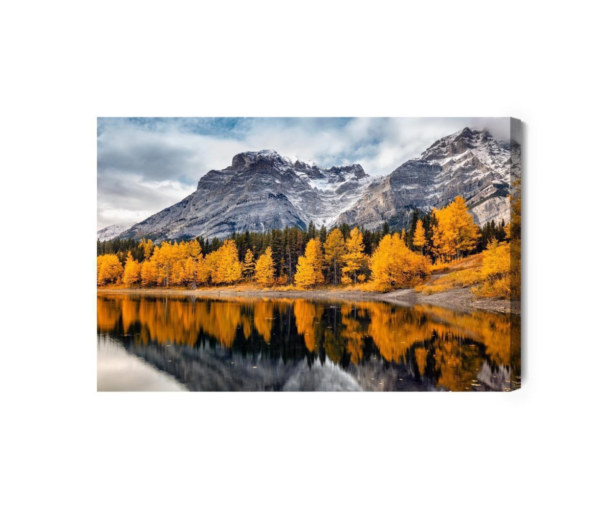 Leinwandbild Herbst Im Gebirge