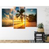 Mehrteiliges Bild Tropischer Strand In Punta Cana  Dominikanische Republik