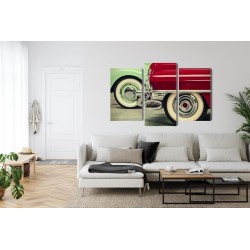 Mehrteiliges Bild Stilvolle Oldtimer-Räder