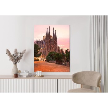 Poster La Sagrada Familia Bei Sonnenuntergang