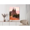 Poster La Sagrada Familia Bei Sonnenuntergang