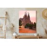 Poster La Sagrada Familia Bei Sonnenuntergang