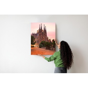 Poster La Sagrada Familia Bei Sonnenuntergang