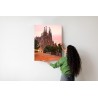 Poster La Sagrada Familia Bei Sonnenuntergang