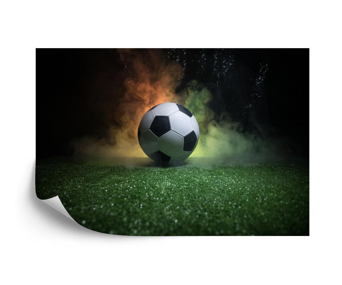 Fototapete Fußball Auf Dem Feld