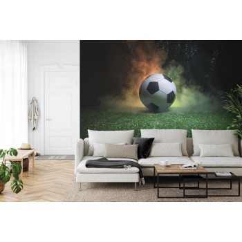 Fototapete Fußball Auf Dem Feld