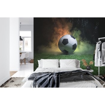 Fototapete Fußball Auf Dem Feld