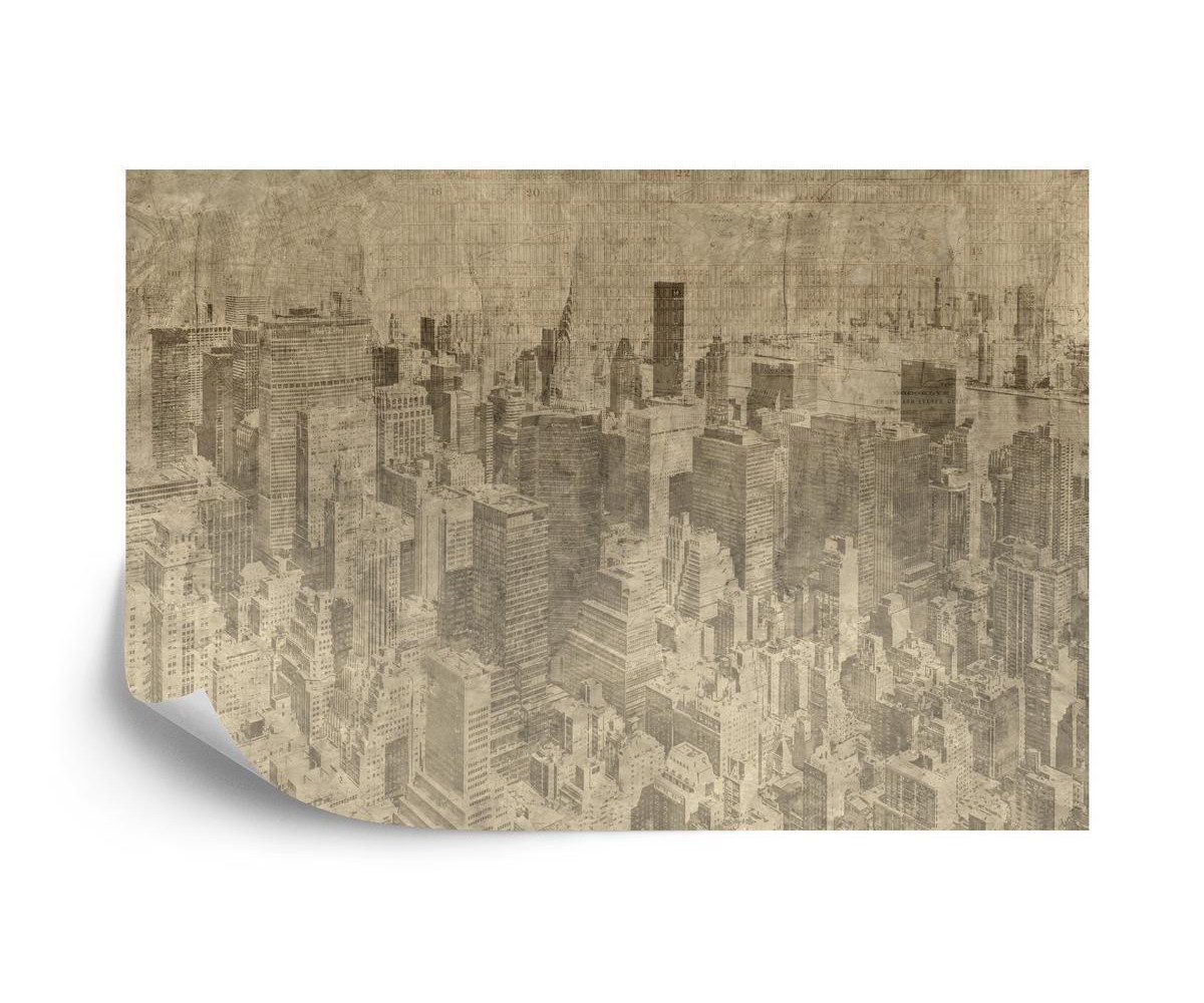 Fototapete New York City Grunge I Sepia