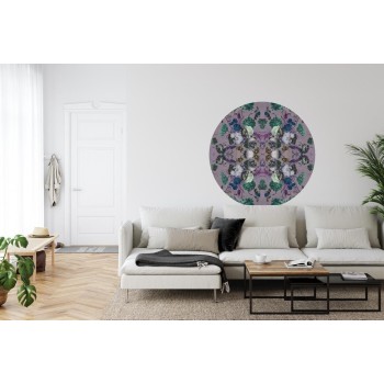 Fototapete Rund Kaleidabluma Im Negativ