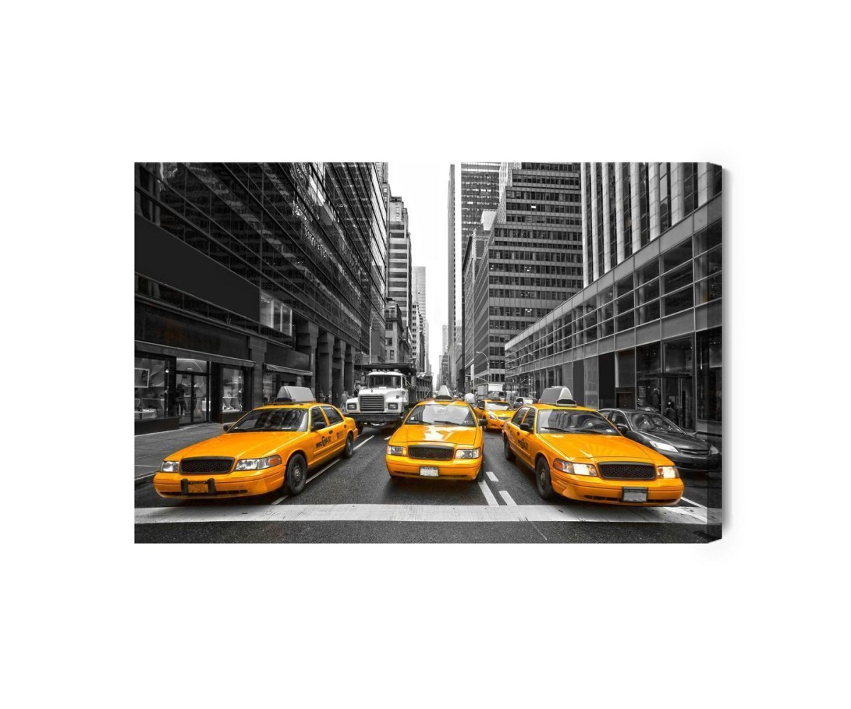 Leinwandbild Gelbe Taxis Im Stadtzentrum Von New York