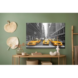 Leinwandbild Gelbe Taxis Im Stadtzentrum Von New York