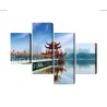 Mehrteiliges Bild Die Berühmte Touristenattraktion Von Kaohsiung