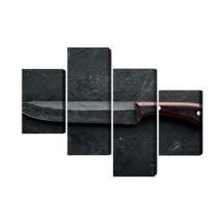 Mehrteiliges Bild Altes Küchenmesser