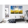 Mehrteiliges Bild 3D Narzissenfeld
