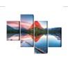 Mehrteiliges Bild Swiftcurrent Lake In Den Usa
