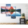 Mehrteiliges Bild Swiftcurrent Lake In Den Usa