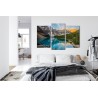 Mehrteiliges Bild Kanadischer Moraine Lake 3D