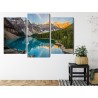 Mehrteiliges Bild Kanadischer Moraine Lake 3D