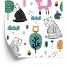 Tapete Teddybären Und Eulen Im Wald