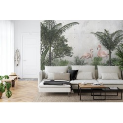 Fototapete Tropical Trees And Leaves For Digital Printing Wallpaper  Custom Design Wallpaper - 3D
