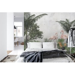 Fototapete Tropical Trees And Leaves For Digital Printing Wallpaper  Custom Design Wallpaper - 3D
