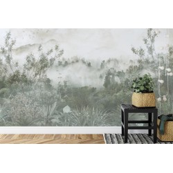 Fototapete Tropical Trees And Leaves For Digital Printing Wallpaper  Custom Design Wallpaper - 3D