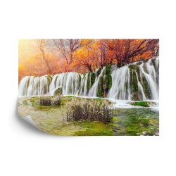 Fototapete Herbst Wasserfall